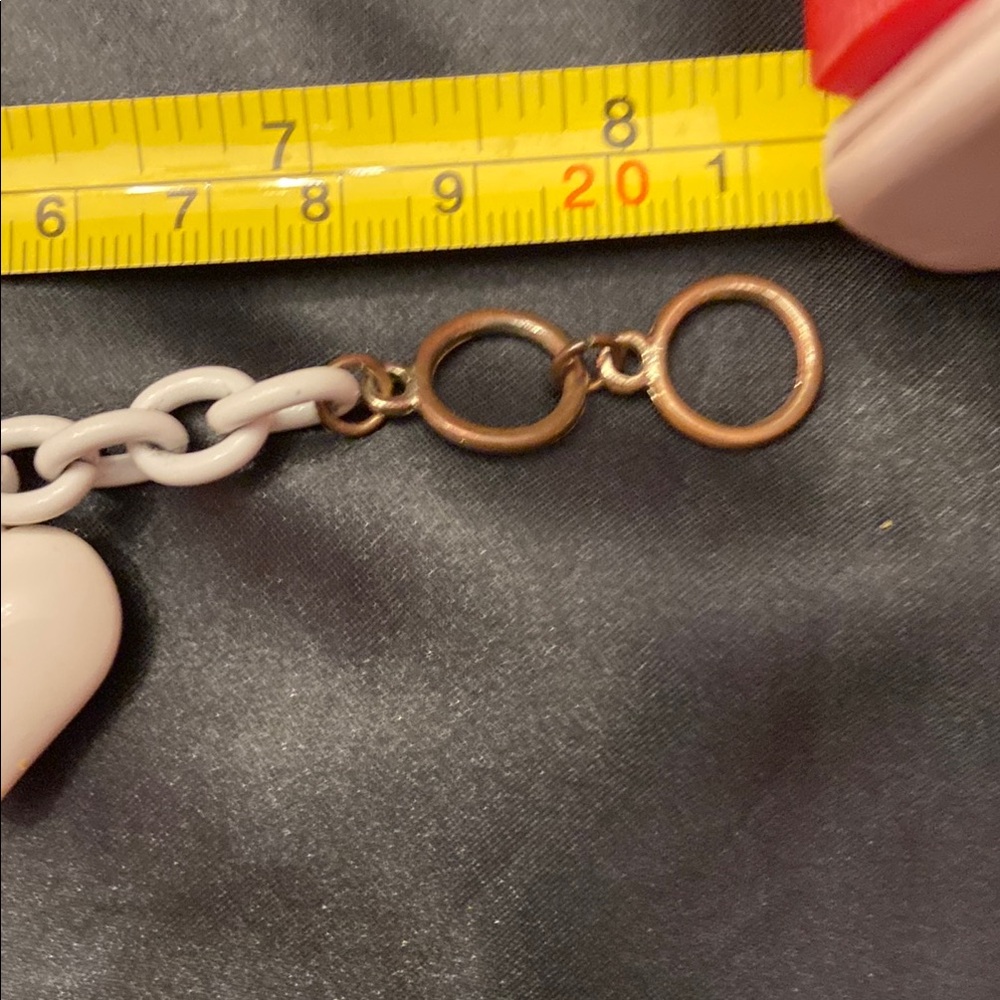 White and Silver Charm Bracelet - Picture 7 of 8